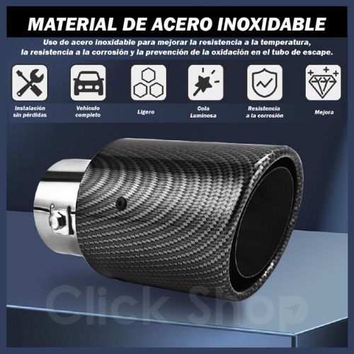 TUBO DE ESCAPE CON SILENCIADOR DE LUZ