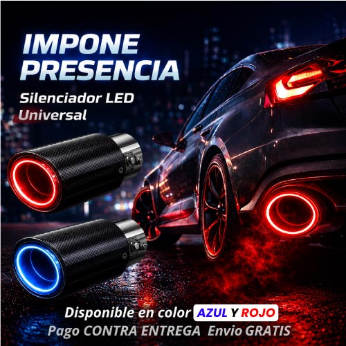 TUBO DE ESCAPE CON SILENCIADOR DE LUZ
