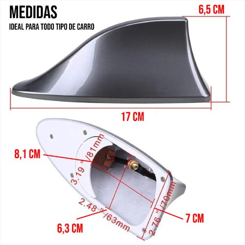 ANTENA TIBURÓN PARA CARRO