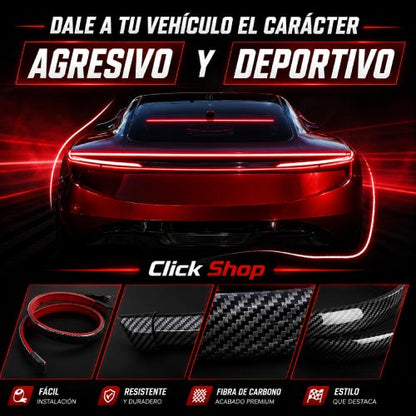 SPOILER LED FIBRA DE CARBONO