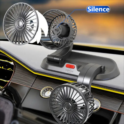 Ventilador Doble Para Coche Y Casa Con Conexión Cigarrera
