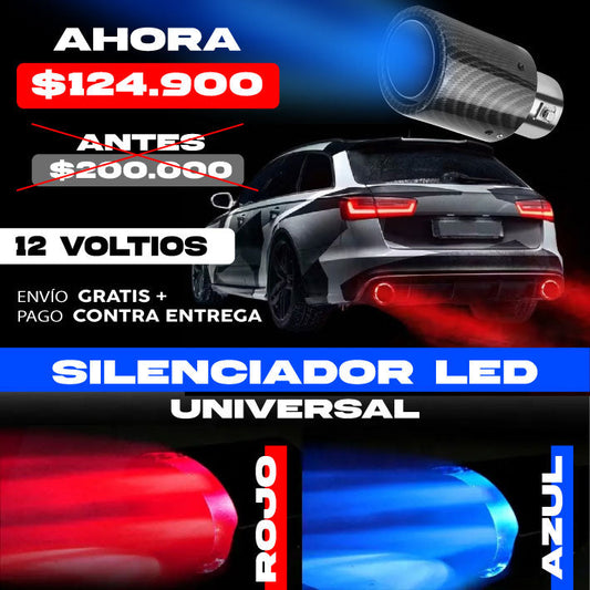 TUBO DE ESCAPE CON SILENCIADOR DE LUZ
