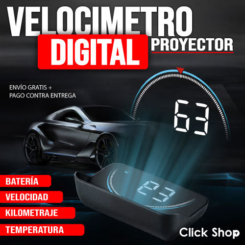 Proyector velocimetro digital