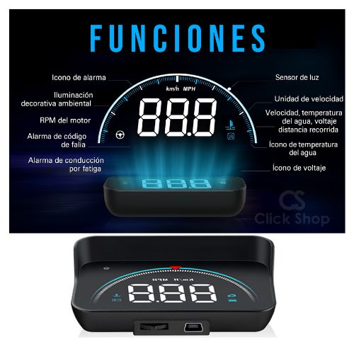 Proyector velocimetro digital