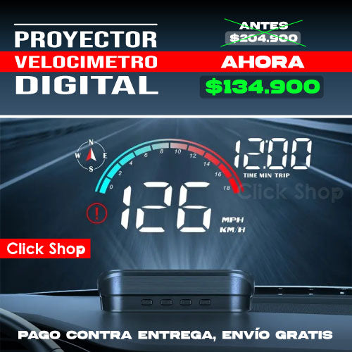 Proyector velocimetro digital