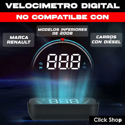 Proyector velocimetro digital